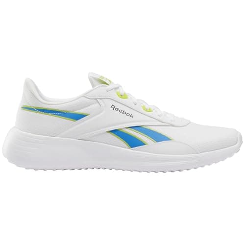 Image of Reebok LITE 4 White/KINETICBLUE/Acid Yellow Male Running Shoes