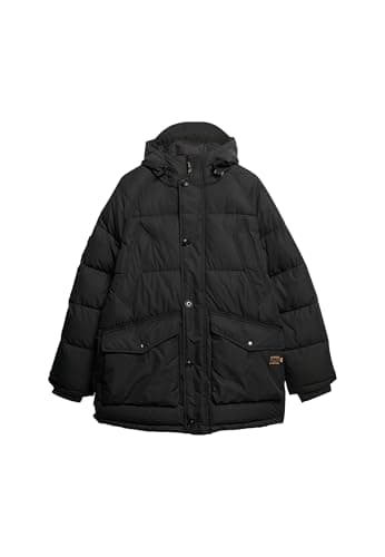 Image of Superdry Men's Expedition Quilted Parka, black, XL
