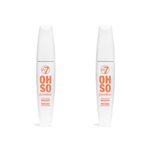 Image of W7 Oh So Sensitive Hypoallergenic Mascara - Black Mascara For Sensitive Eyes With Vitamin E - Vegan - 2 Pack