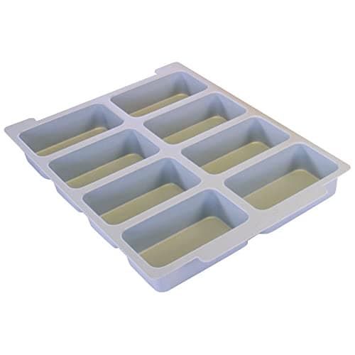 Image of OPO Gratnells 8-Compartment Grey Plastic Storage Caddy Insert