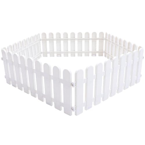 Image of BESPORTBLE 5Pcs Durable Plastic Garden Fence Decorative Outdoor Lawn Border for Flower Gardens Driveways and Play Areas Versatile Edging Panels for Garden Decoration