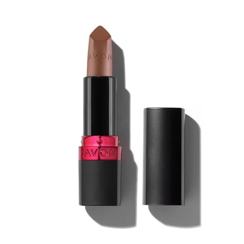 Image of Avon Ultra Matte Lipstick Marvellous Mocha with Vitamin E, Avocado Oil and Sesame Oil for Comfortable Coverage that Won't Cake, Crack or Dry, Cruelty Free