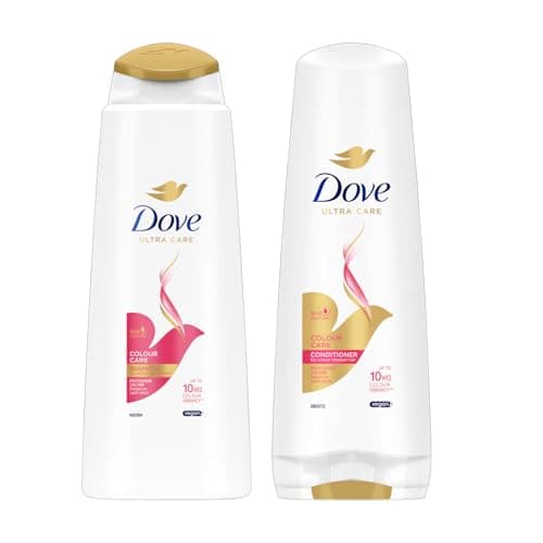 Image of Dove Ultra Care Colour Care Shampoo 400ml & Conditioner 350ml Set | Protects Colour Vibrancy for Up to 10 Weeks | Vegan, with Bio-Protein Complex | For Colour-Treated Hair | 2 Pack
