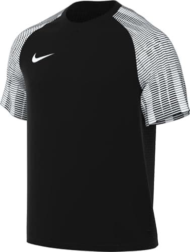 Image of NIKE DH8031-010 M NK DF Academy JSY SS T-Shirt Men's Black/White/White Size S
