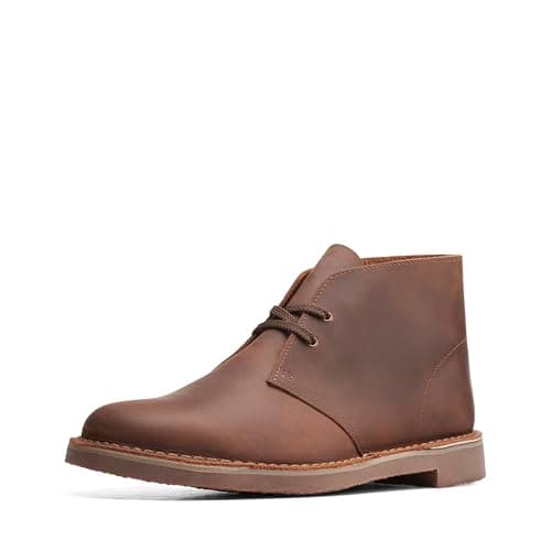 Image of clarks Men Bushacre 3 Chukka Boot, Dark Brown Leather, 11 UK