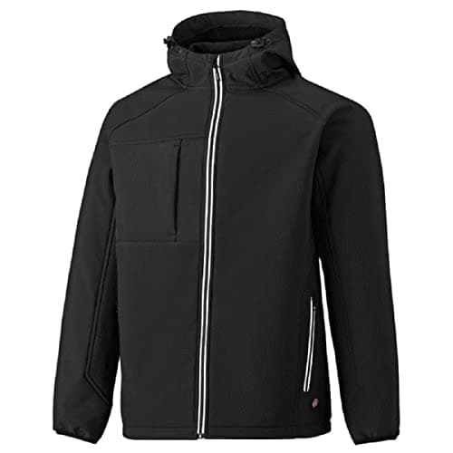Image of Dickies Mens Waterproof Jacket Breathable Windproof Fleece Lined Hood SOFTSHELL Warm 7023 (S)