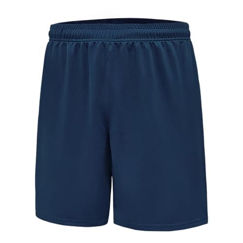 Image of Himcus Boys Quick-Dry PE Football Shorts Kids Running Sports Shorts(120,6-7 Years,Navy Blue)