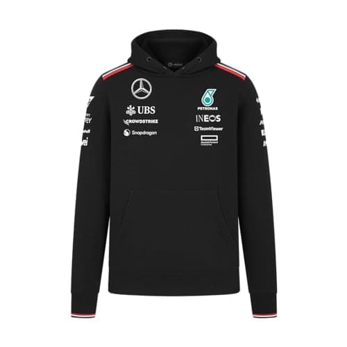 Image of Mercedes AMG Petronas F1 Men's 2024 Team Hoodie - Black - Size: XL