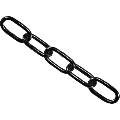 Image of Faithfull FAICHBL430 Black Japanned Steel Chain 4 mm Link Dia. x 30 m Reel 120 kg Load Limit