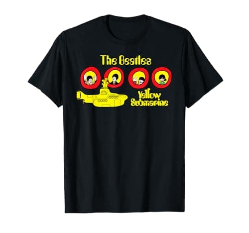 Image of The Beatles Yellow Cartoon Submarine T-Shirt