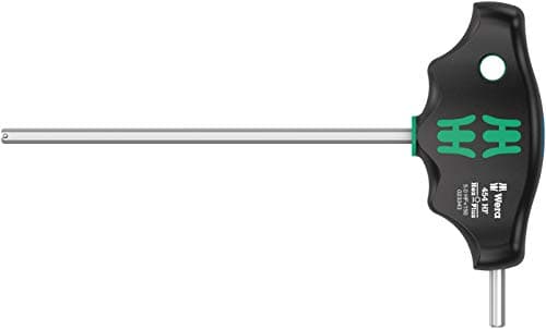 Image of Wera 05023343001 454 HF T-Handle Hexagon Screwdriver Hex-Plus with Holding Function 5 x 150 mm