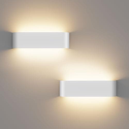 Image of OOWOLF Indoor Led Wall Lights - 2 Pack 3000K/4500K/6000K Adjustable Color Temperature Wall Lights for Bedroom Living Room Kitchen Dining Room