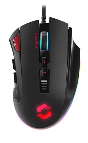 Image of Speedlink Tarios RGB Gaming Mouse, 24000 Dpi, Black, (SL-680012-BK)
