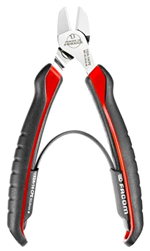 Image of FACOM High Performance Diagonal Cutting Plier, Red and Black, 160mm (Type 1)