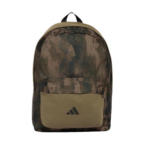 Image of adidas Unisex Kids Youth Boys Camo Graphic Backpack, olive strata, One Size