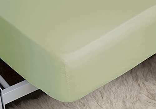 Image of Belledorm Fitted Sheet Ultra Deep 46cm (18 inch) - 200 Thread Count (Apple, Single)