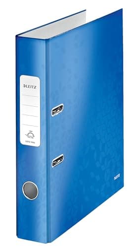 Image of Leitz Lever Arch File, Metallic blue, A4, 50 mm spine width, WOW Range, 10060036