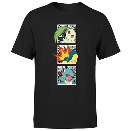 Image of Pokemon Generation 2 Intro Men's T-Shirt - Black XL