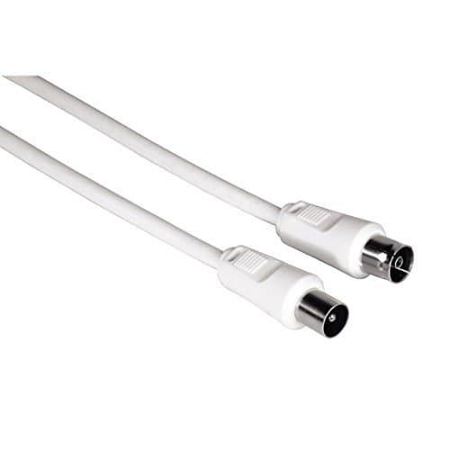 Image of Hama Ant. -Kabel Koax-St. -Koax-Kuppl. 1,5 m 75 dB, 1Stück Weiß 11900