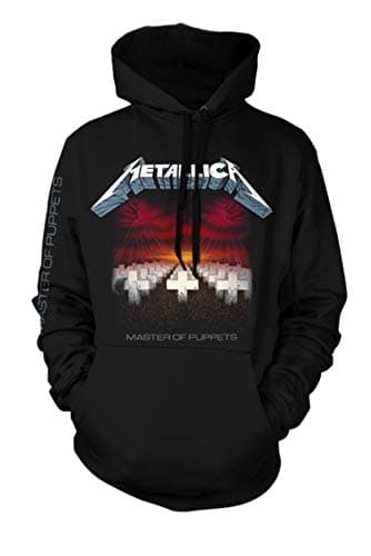Image of Metallica Master of Puppets James Hetfield Official Unisex Hoodie Hooded Top (Large) Black