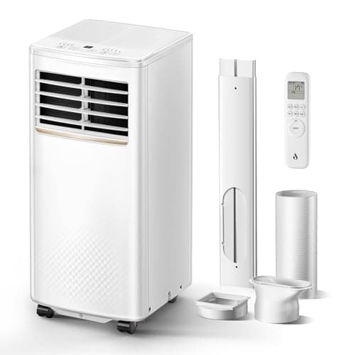 Image of Air Conditioning Unit, 9000 BTU Portable Air Conditioner with 4-in-1 Cooling & Fan & Dehumidifier Function, AC Unit with Digital Display & Remote Control, 24H Timer for Room Up to 25~35 ㎡