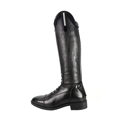 Image of Brogini Kids/Childrens Como Piccino Patent Leather Top Riding Boot (3.5 UK (Wide)) (Patent Black)