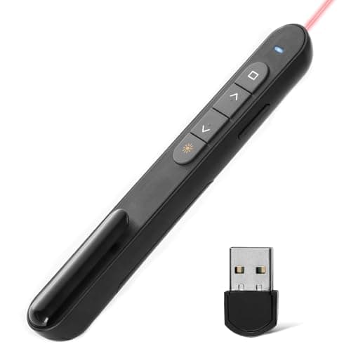 Image of Presentation Clicker for Powerpoint, 328FT/100M Wireless Presenter Remote Presentation Pointer, 2.4GHz Hyperlink Volume Slide Clicker for Presentations Powerpoint Computer Laptop Mac