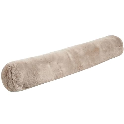Image of Jansons Direct Linens Faux Rabbit Fur Draught Excluder in Mink 90cm x 20cm