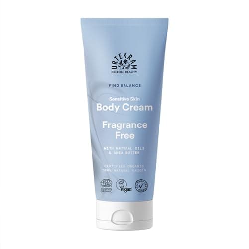Image of Urtekram Fragrance Free Body Cream – Moisturising Cream with Glycerin, Shea Butter, Aloe Vera & Natural Oils – Nourishing Care for Sensitive Skin – Vegan & Natural – 200 ml