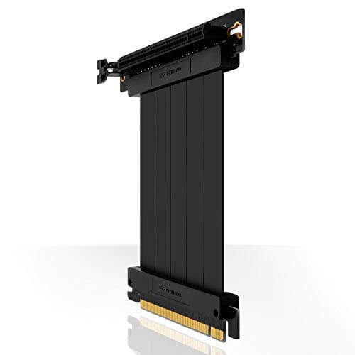 Image of EZDIY-FAB [20cm PCIE 3.0 16x Extreme High Speed Riser Cable PCI Express Port GPU Extension Card-Right Angle Connector