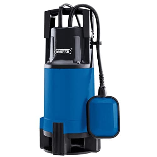 Image of Draper 750W Portable Submersible Dirty Water Pump 110V |Max Flow Capacity 12960 l/h Electric Pump | Thermal Overload Protection | Integrated Float Switch |10M Cable Draining Pump| 98920
