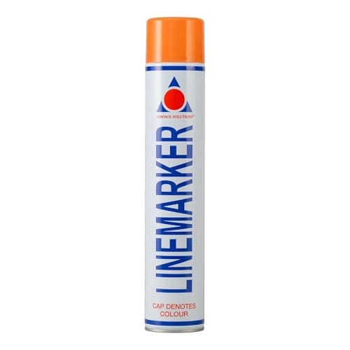 Image of Aerosol Solutions Line Marker, Grass and Road Spray Paint, Orange, 750 ml (Pack of 1)