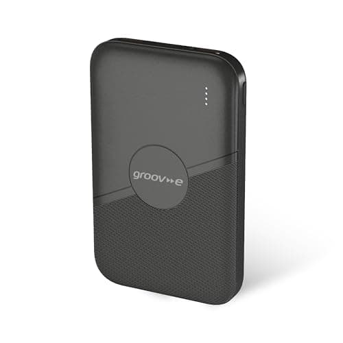 Image of groov e Power Bank 5000 - Portable Phone Charger Power Bank for Smartphone, Android, & iPhone - 5000mAh Power Bank Fast Charging - USB-A & USB-C Output, USB-C Input - Pre-Charged