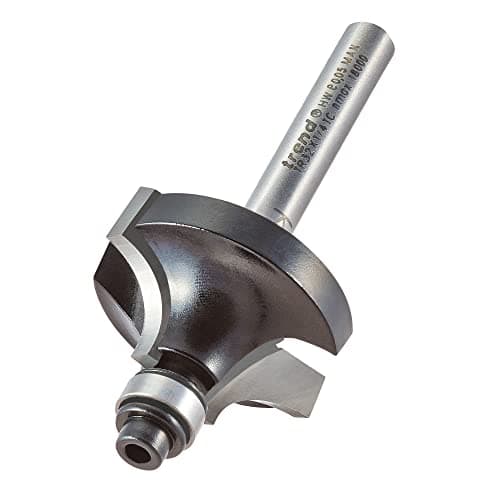 Image of Trend Trade Guided Ovolo Router Cutter, 1/4 Inch Shank, 31.7mm Cut Diameter & 9.5mm Cut Length, Tungsten Carbide Tipped, TR32X1/4TC