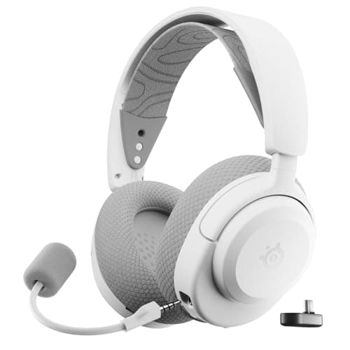 Image of SteelSeries Arctis Nova 3P Wireless - PS5 Headset - Gaming Headset - Mobile App Control - 40 HR Battery with fast charging - Compatible with PlayStation, PC, Switch - 2.4GHz/Bluetooth - White