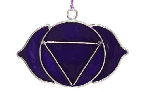 Image of Mini Suncatcher | Third Eye Chakra Symbol | H:7.5cm W:6cm D:0.01cm | Pack of 1
