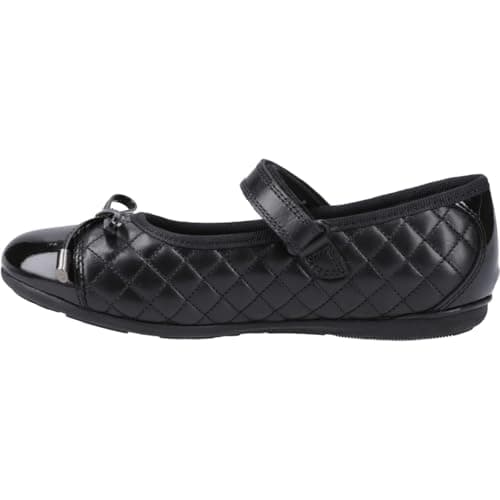 Image of Hush Puppies Female Lottie Quilt Ballerina Jnr, Black, 1