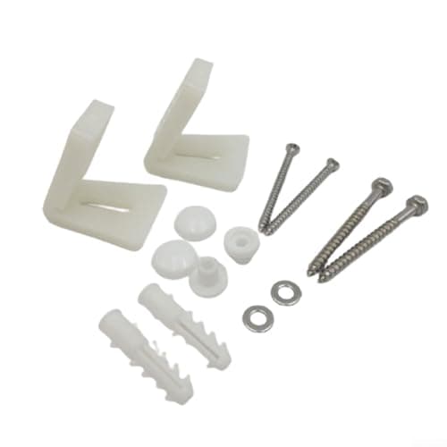 Image of Easy to Use Angled Floor Fixing Kit for WC Pan, Stainless Steel, Suitable for Bidets and Semi Pedestal Basins