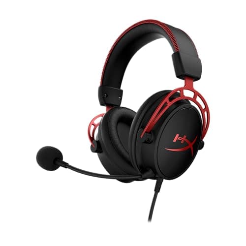 Image of HyperX Cloud Alpha Gaming Headset,Dual Chamber Drivers,Award Winning Comfort,Durable Aluminum Frame,Detachable Microphone,Works with PC, PS4, PS4 PRO, Xbox One, Xbox One S (HX-HSCA-RD/AM) (Renewed)