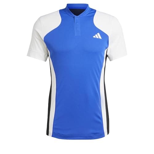 Image of adidas Mens Tennis Pro Heat.RDY FreeLift Polo Shirt Blue/White/Black XL