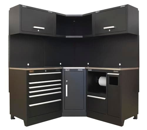 Image of Sealey APMSCOMBO6SS Premier 1.7m Corner Storage System - Stainless Worktop