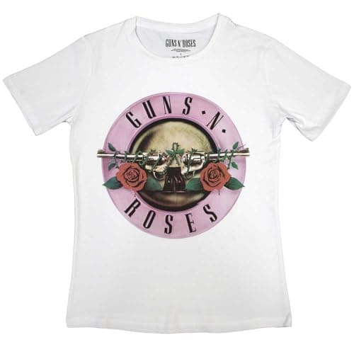 Image of Rock Off officially licensed products Guns N' Roses Classic Logo Womens Skinny Fit T Shirt XL