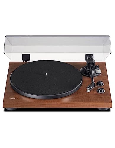 Image of Teac TN-280BT-A3 Turntable with Bluetooth output (aluminium platter, belt drive, MM phono preamp, high-density MDF cabinet) Walnut Brown
