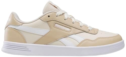 Image of Reebok Women's Court Advance Sneakers, Tan Sand Ftwrwhite, 7 UK
