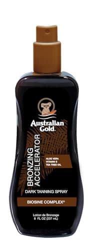 Image of Australian Gold Dark Tanning Accelerator Spray Gel with Bronzer 237 ml