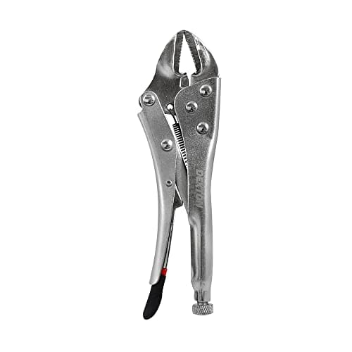 Image of Dekton 7" Straight Jaw Locking Plier-180mm Quick Release Lever With Adjustable Screw| Hardened, Tempered Steel| Precision Milled Teeth| Ideal For Tightening, Gripping, Bending|Ergonomic Handle control