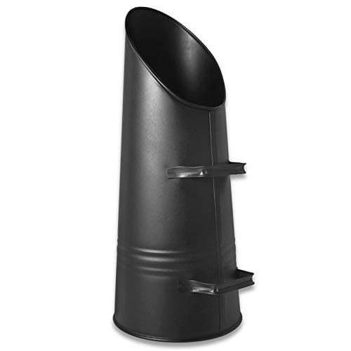 Image of PARASENE BLACK COAL SCUTTLE BUCKET 23" - HEAVY DUTY METAL HOD SKUTTLE