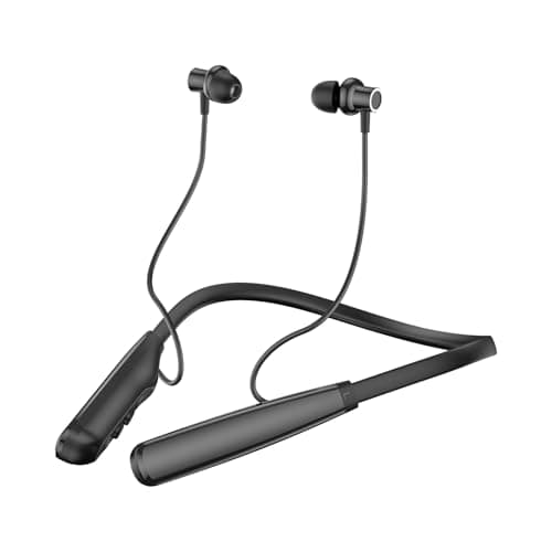 Image of kantaj Neckband Earphones, Bluetooth 5.4 Neckband Headphones Wireless, Up to 80H Playtime, Wireless In-ear Headphones, Magnetic Wireless Earbuds Noise Cancelling, Built-in Mic, for Sports, Black