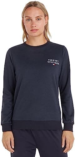 Image of Tommy Hilfiger Women’s Round Neck Sweatshirt, Blue (Desert Sky), XL