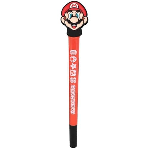 Image of Pyramid Super Mario 2D Spinning Topper Pen, Red